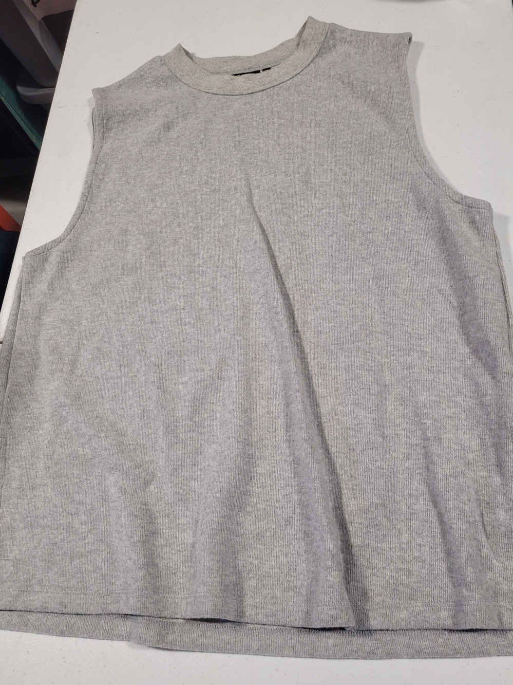 ASOS Light Gray Sleeveless Crewneck Tank